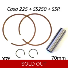 Piston Ring 1.mm Thick Set 225 70mm